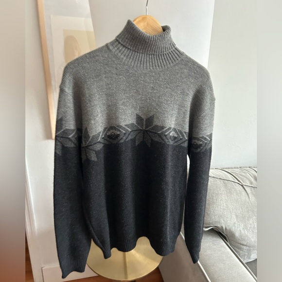 Vintage Polo Sport Ralph Lauren Wool Sweater XL Fair Isle Turtle Neck Men’s - Picture 1 of 10
